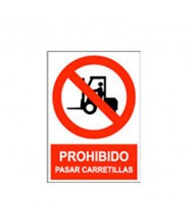  Prohibido pasar carretillas