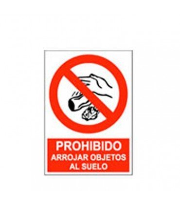  Prohibido arrojar objetos al suelo