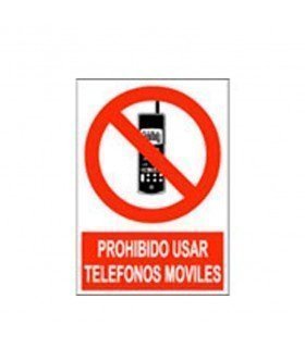  Prohibido usar teléfonos móviles