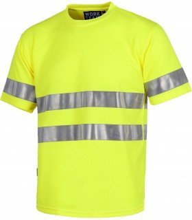 Camiseta de trabajo fluorescente