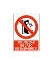  No utilizar en caso de emergencia