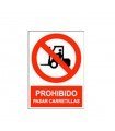  Prohibido pasar carretillas