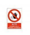  Acceso solo a personal autorizado