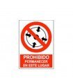  Prohibido permanecer en este lugar