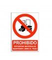  Prohibido obstruir el paso
