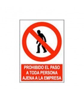  Prohibido el paso a personal ajeno
