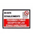  NO FUMAR (EXCEPTO ZONAS)