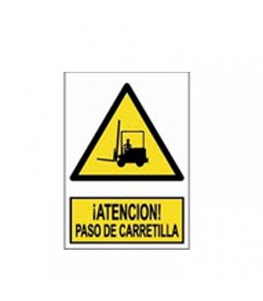  Atención paso de carretilla