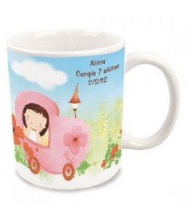 Taza personalizada blanca