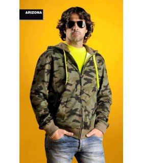 Sudadera capucha de camuflaje
