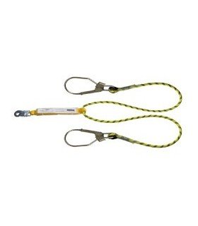 Doble cuerda con 2 mosquetones de 83 mm apertura