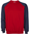 Sudadera roja y marino