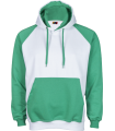 Sudadera capucha blanca y verde