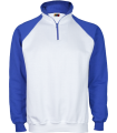 Sudadera combinada blanca y azul para peñas