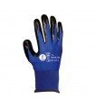 Guantes recubierto nitrilo azul 